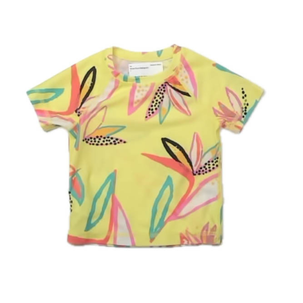 Tea Collection Girls Yellow Floral Rashguard size: 2T